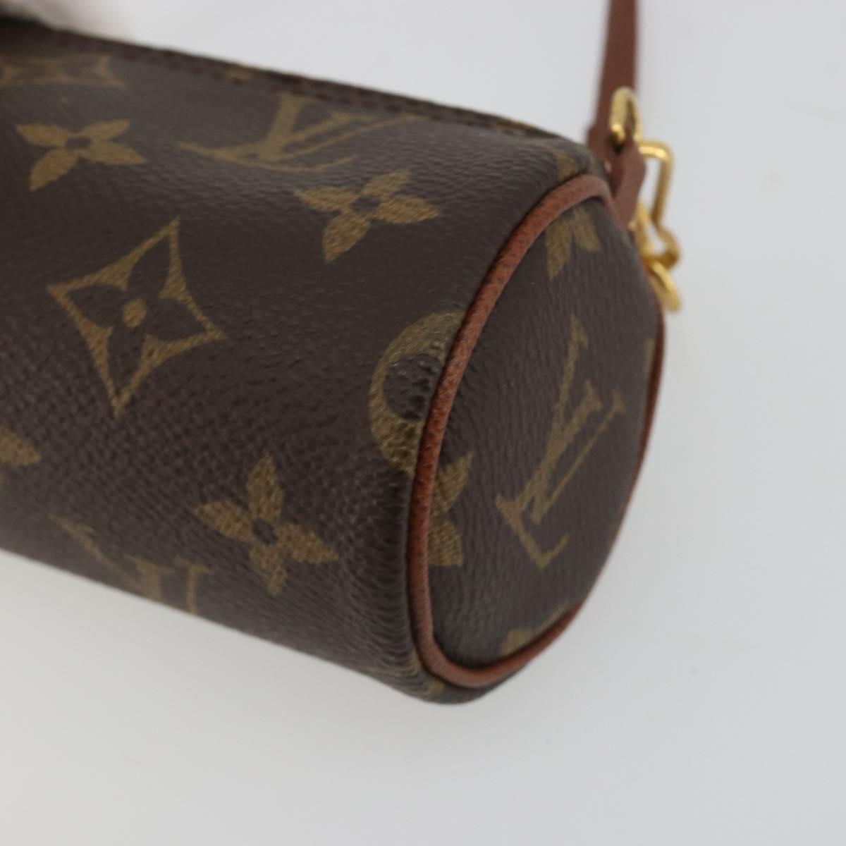 LOUIS VUITTON Monogram Papillon Pouch LV Auth BA13532A