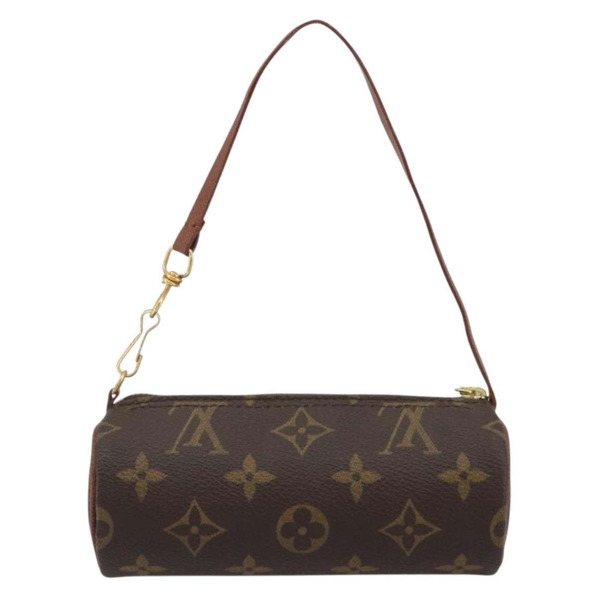LOUIS VUITTON Monogram Papillon Pouch LV Auth BA13532A