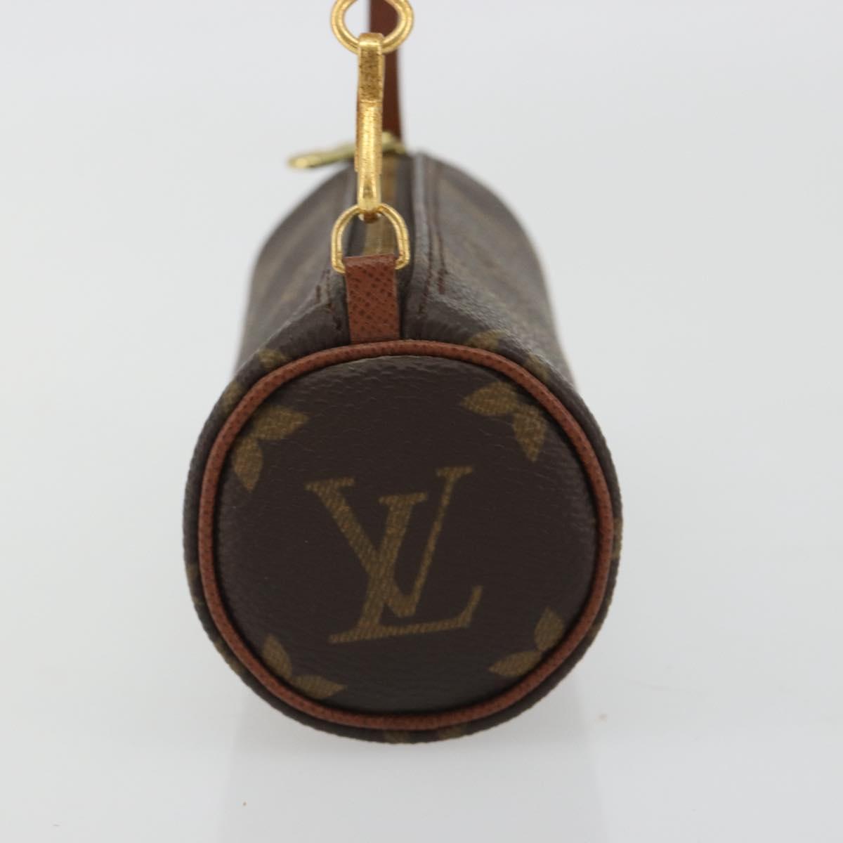 LOUIS VUITTON Monogram Papillon Pouch LV Auth BA13532A