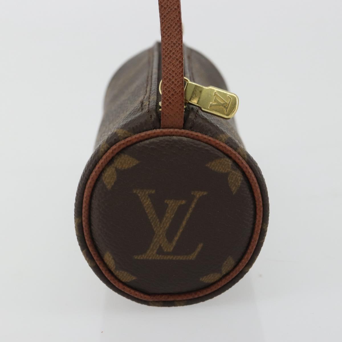 LOUIS VUITTON Monogram Papillon Pouch LV Auth BA13532A