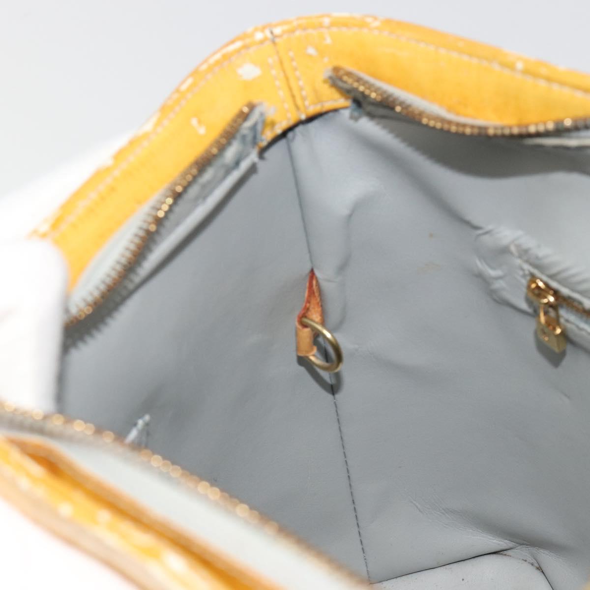 LOUIS VUITTON Monogram Vernis Houston Hand Bag Gris M91053 LV Auth BA13534