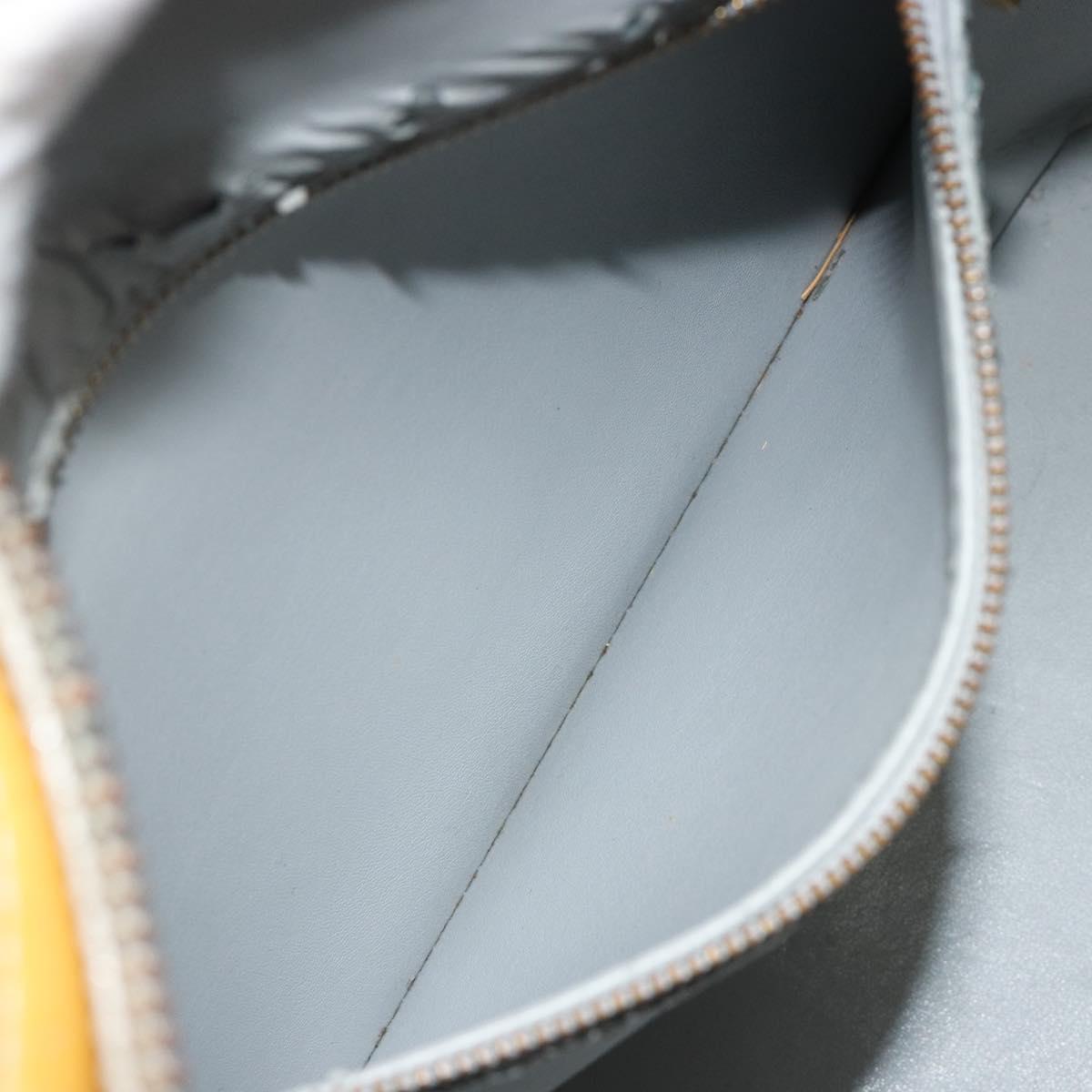 LOUIS VUITTON Monogram Vernis Houston Hand Bag Gris M91053 LV Auth BA13534