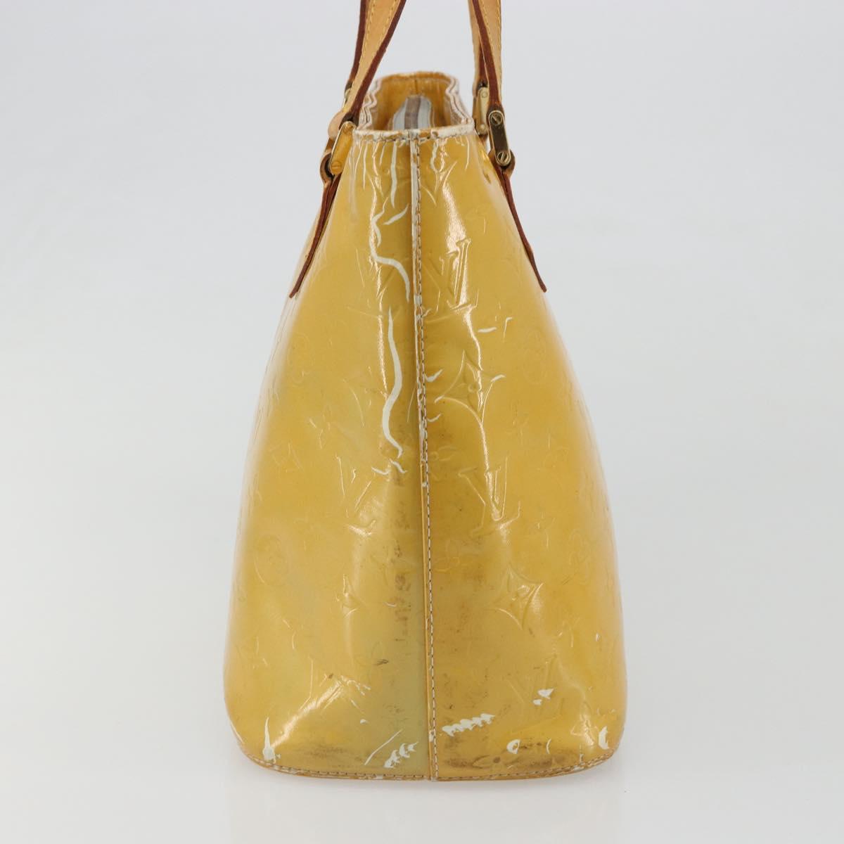 LOUIS VUITTON Monogram Vernis Houston Hand Bag Gris M91053 LV Auth BA13534