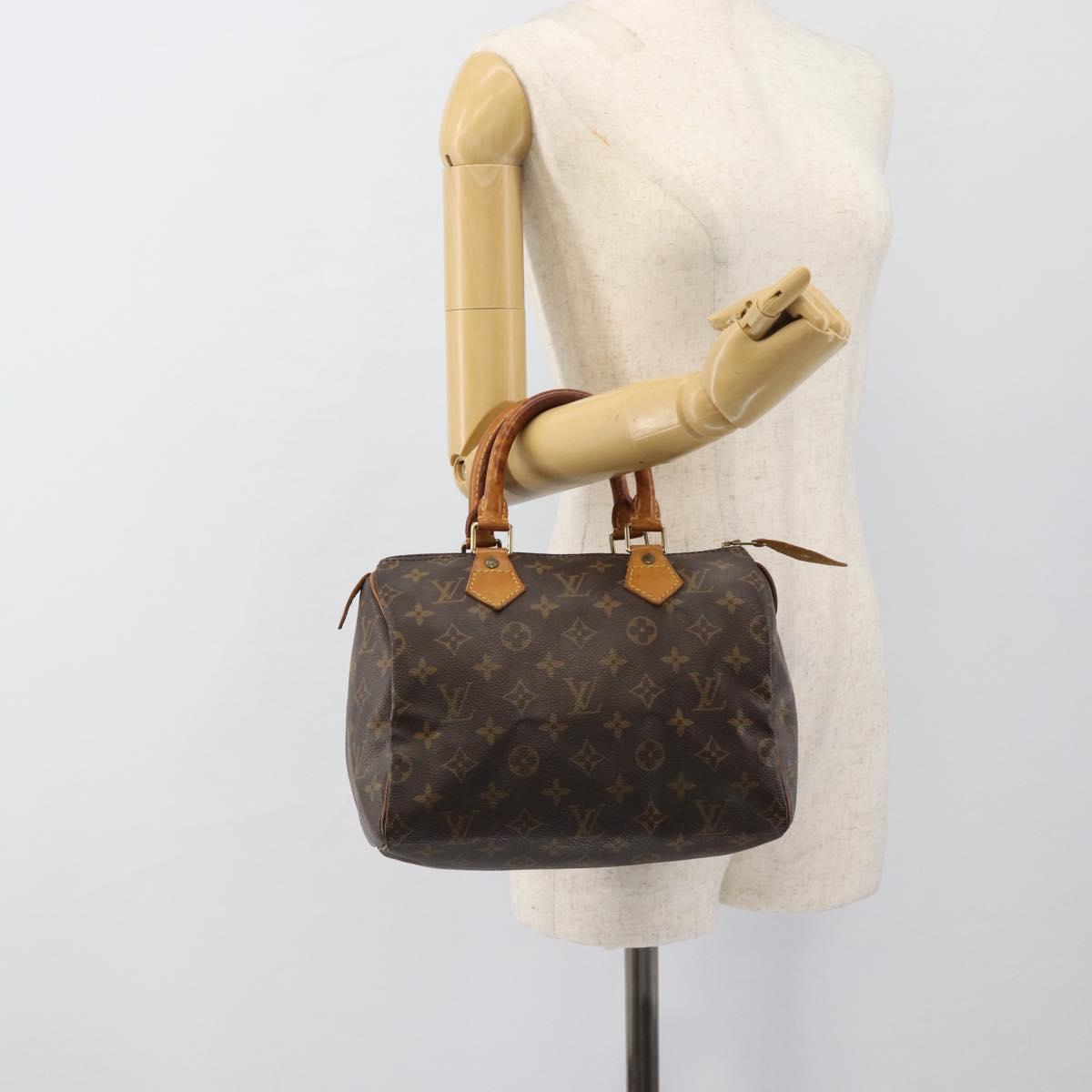 LOUIS VUITTON Monogram Speedy 25 Hand Bag M41528 LV Auth BA13539A