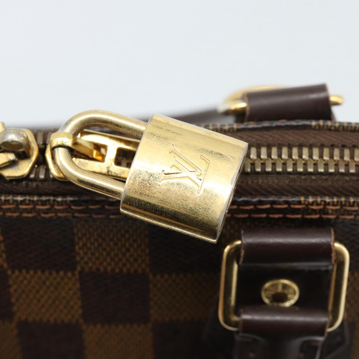 LOUIS VUITTON Damier Ebene Alma Hand Bag N51131 LV Auth BA13543