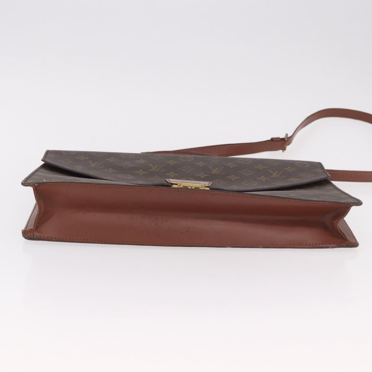 LOUIS VUITTON Monogram Porte Documents Bandouliere Bag M53338 LV Auth BA13560A