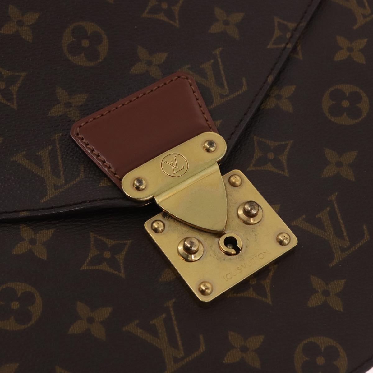 LOUIS VUITTON Monogram Porte Documents Bandouliere Bag M53338 LV Auth BA13560A