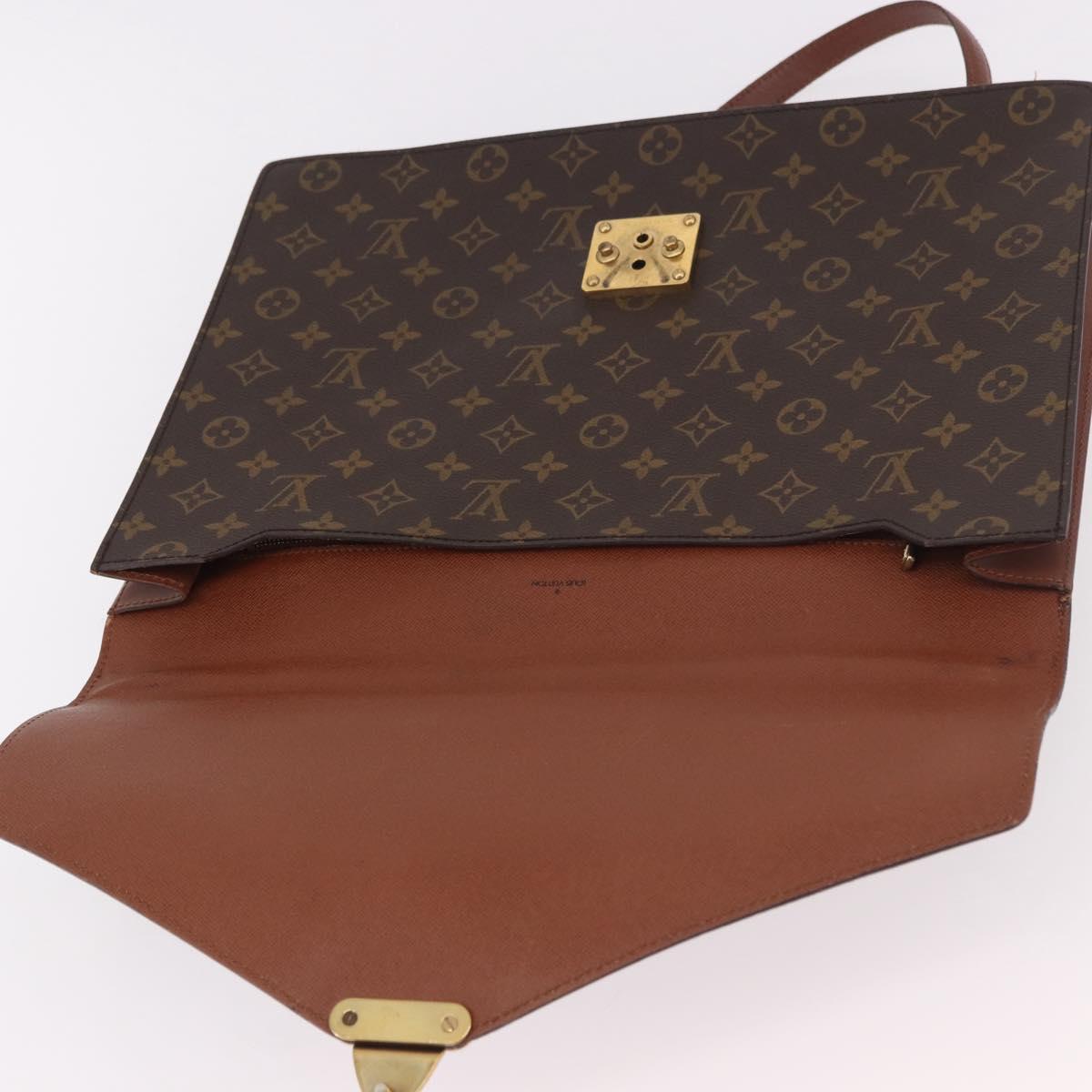 LOUIS VUITTON Monogram Porte Documents Bandouliere Bag M53338 LV Auth BA13560A