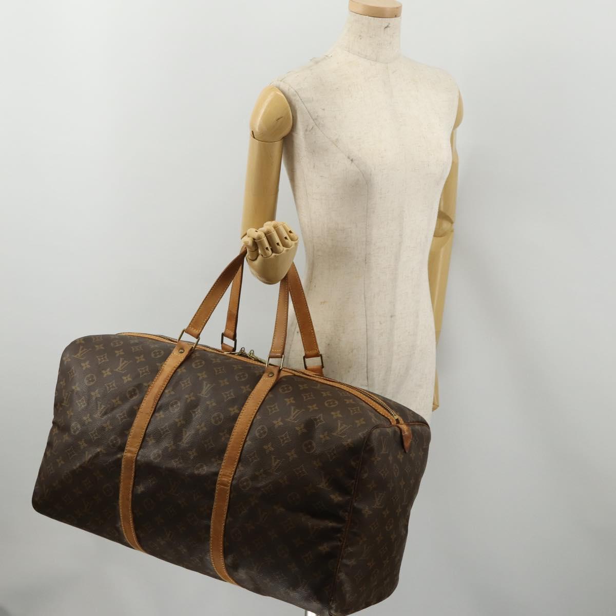 LOUIS VUITTON Monogram Sac Souple 55 Boston Bag M41622 LV Auth BA13562