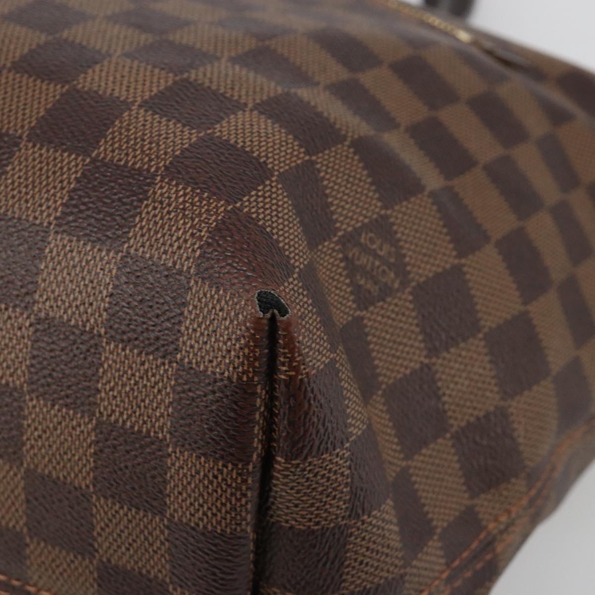 LOUIS VUITTON Damier Ebene Jena MM Tote Bag N41013 LV Auth BA13563
