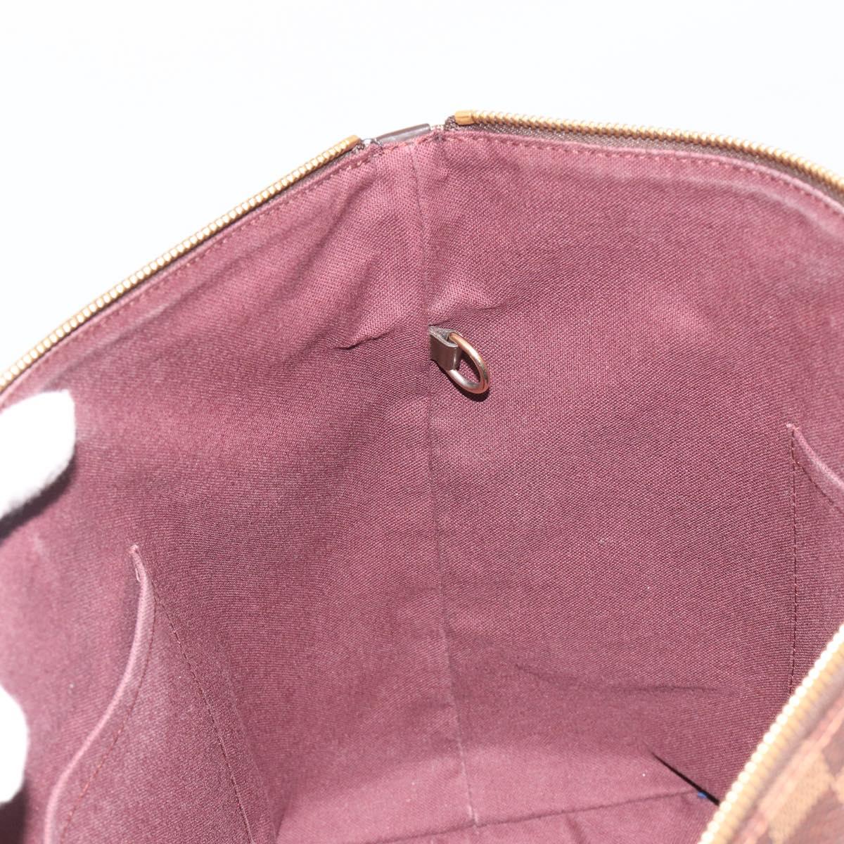 LOUIS VUITTON Damier Ebene Jena MM Tote Bag N41013 LV Auth BA13563