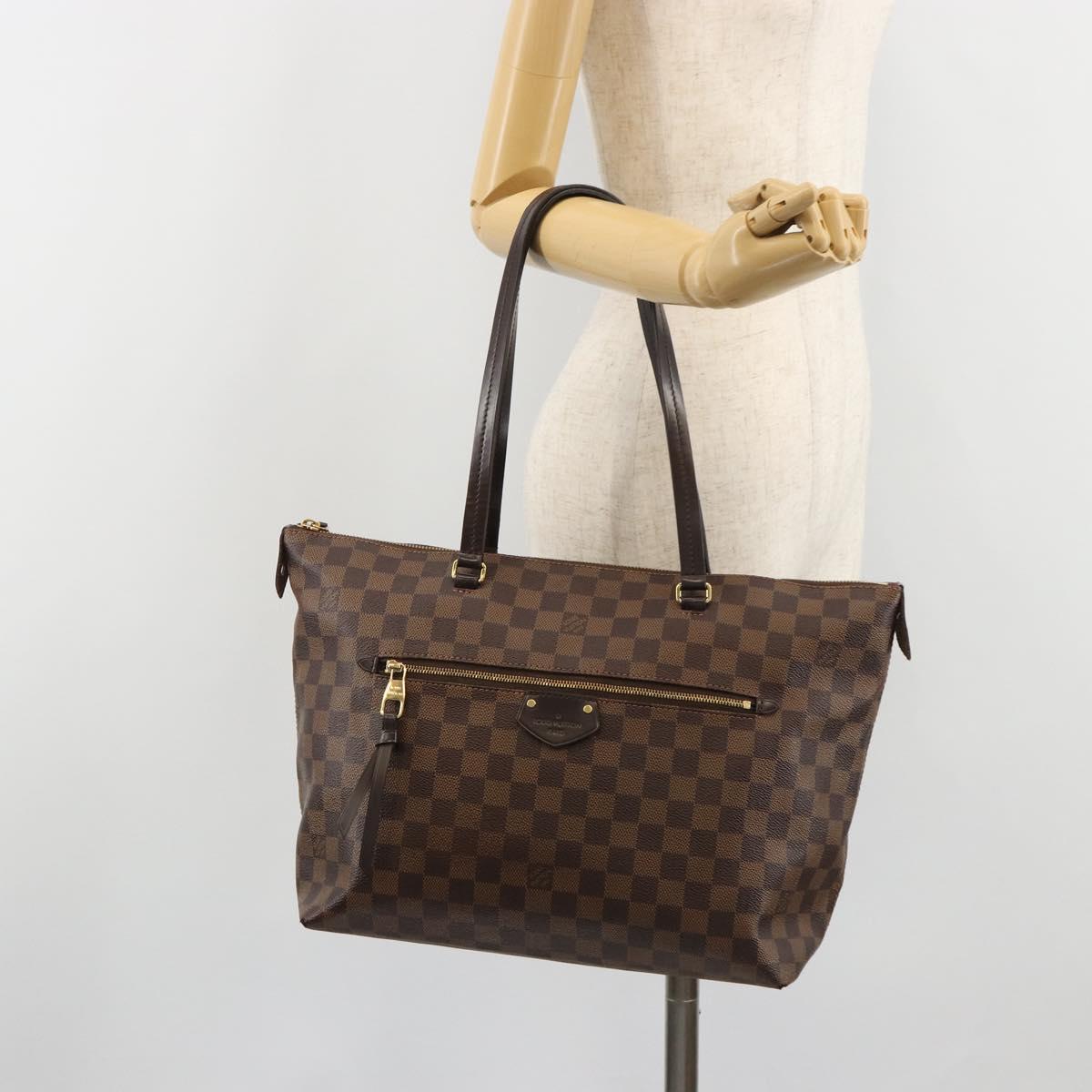 LOUIS VUITTON Damier Ebene Jena MM Tote Bag N41013 LV Auth BA13563