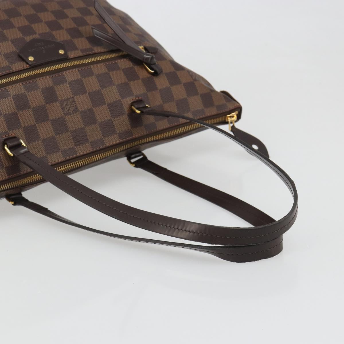 LOUIS VUITTON Damier Ebene Jena MM Tote Bag N41013 LV Auth BA13563