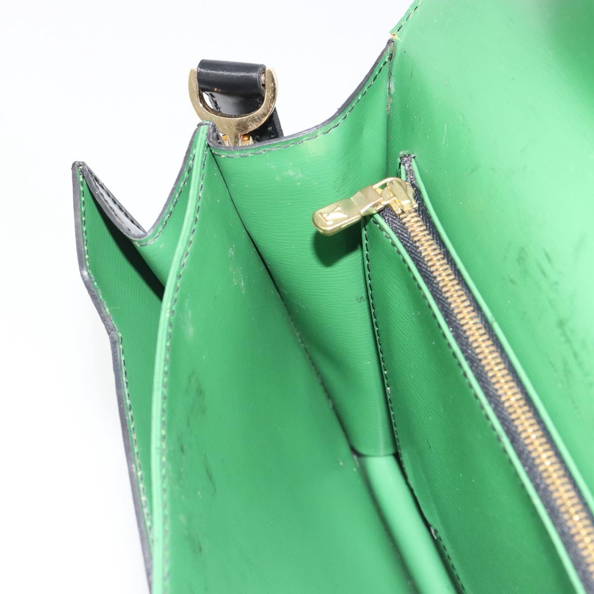 LOUIS VUITTON Epi Osh Shoulder Bag Black Green M52444 LV Auth BA13566