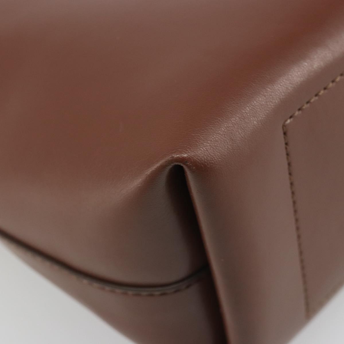 Stella MacCartney Hand Bag Leather Brown Auth BA13569A