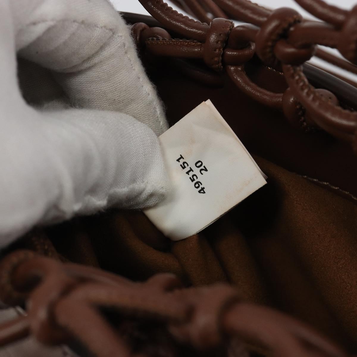Stella MacCartney Hand Bag Leather Brown Auth BA13569A