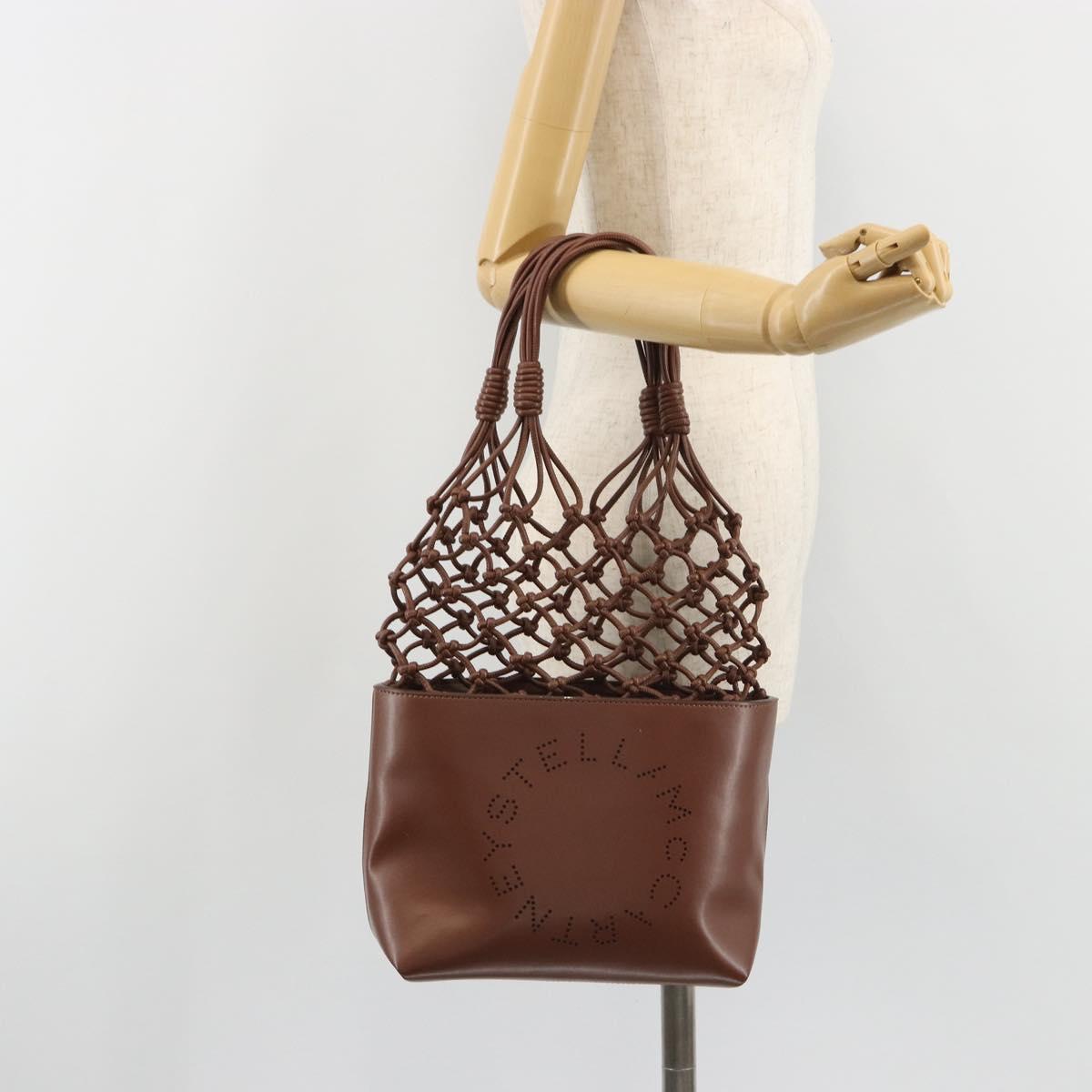 Stella MacCartney Hand Bag Leather Brown Auth BA13569A