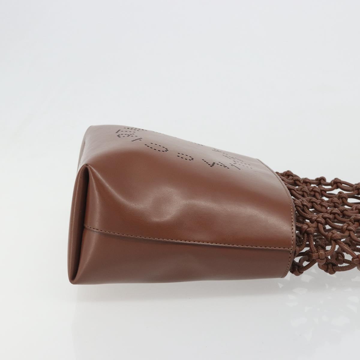 Stella MacCartney Hand Bag Leather Brown Auth BA13569A