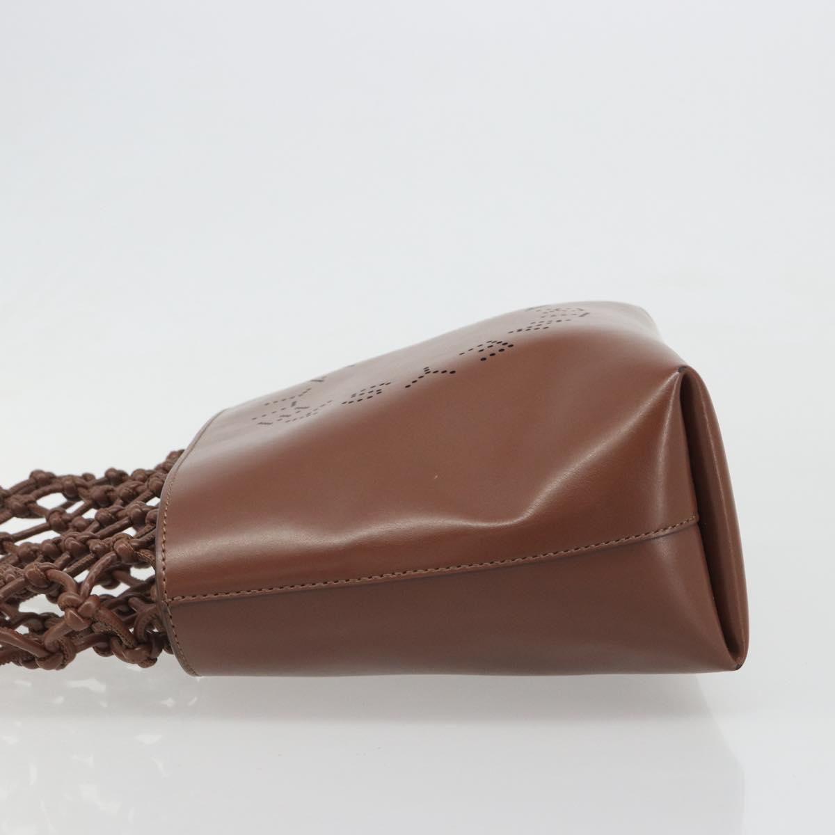 Stella MacCartney Hand Bag Leather Brown Auth BA13569A