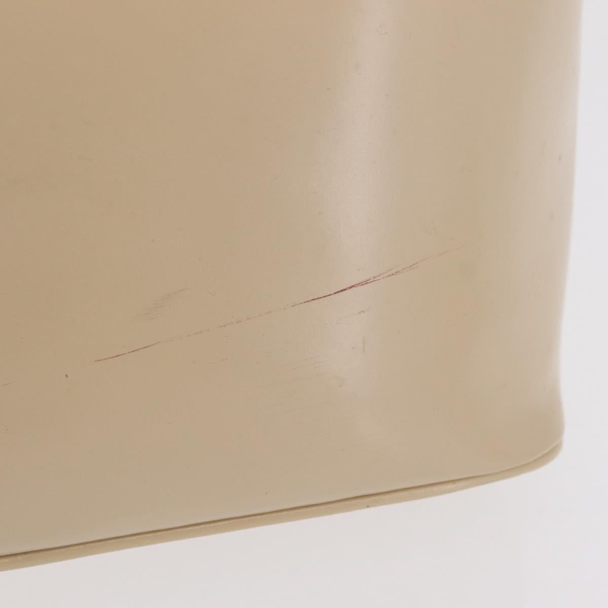 GUCCI Bamboo Hand Bag Leather Ivory Gold Auth BA13570
