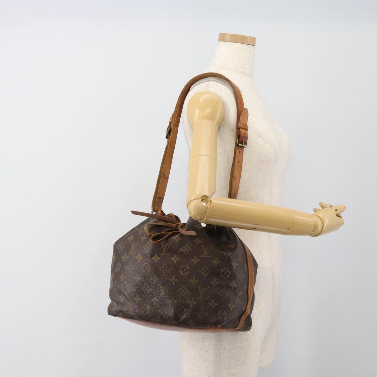 LOUIS VUITTON Monogram Petit Noe Shoulder Bag M42226 LV Auth BA13573