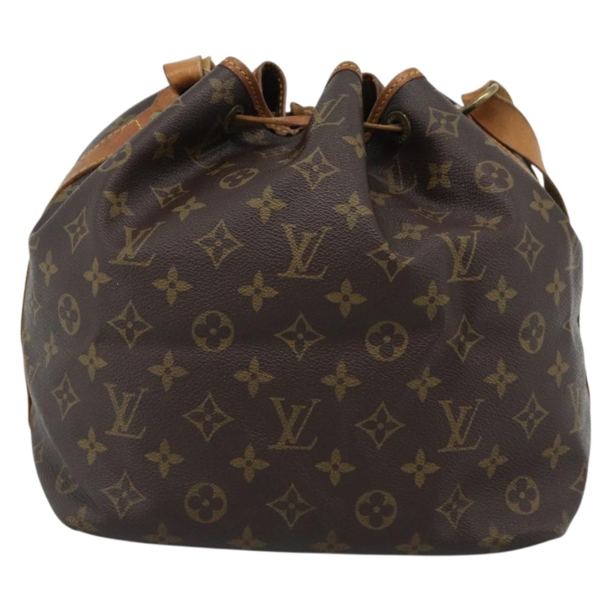 LOUIS VUITTON Monogram Petit Noe Shoulder Bag M42226 LV Auth BA13573