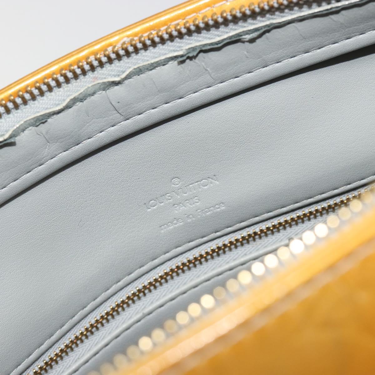 LOUIS VUITTON Monogram Vernis Houston Hand Bag Gris M91053 LV Auth BA13583