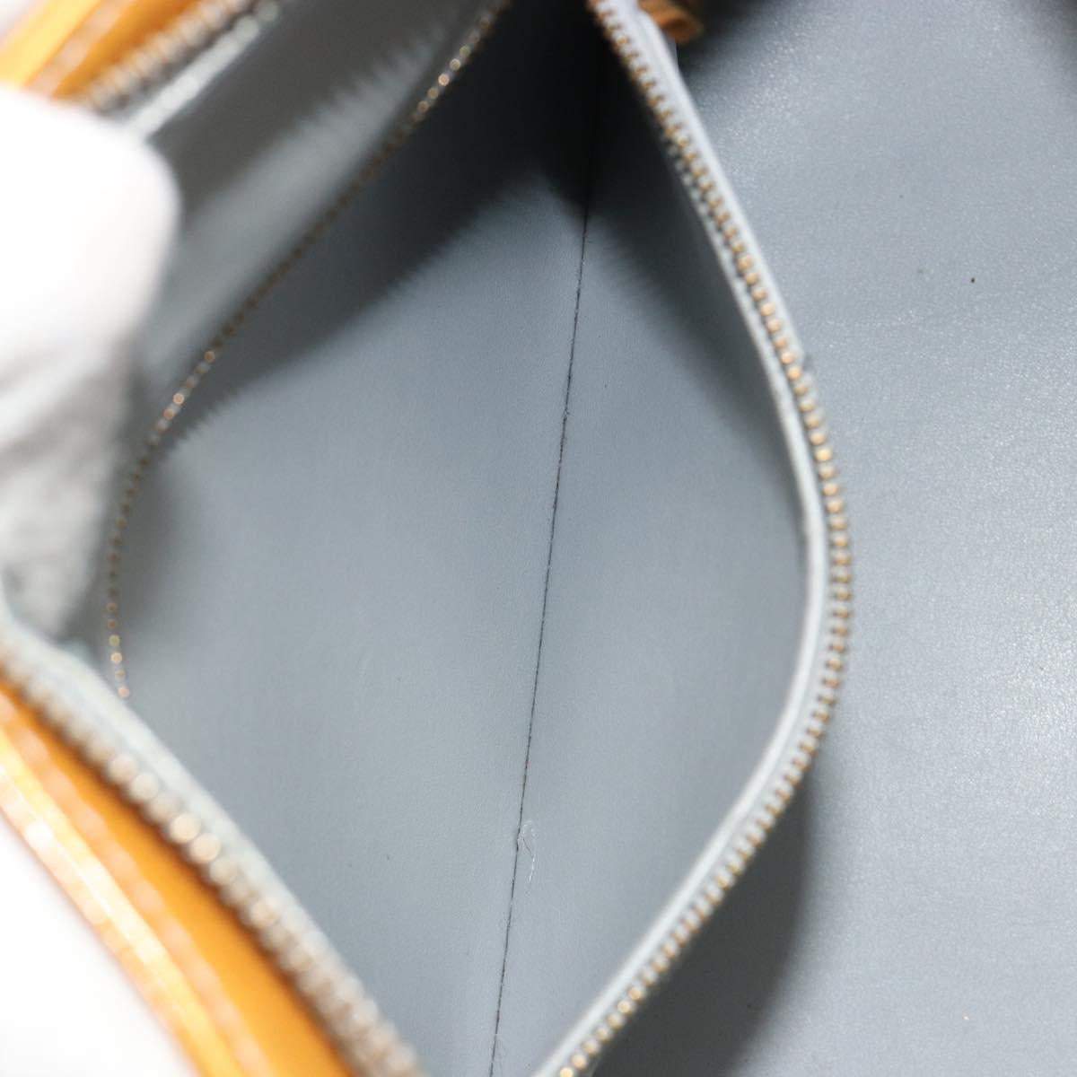 LOUIS VUITTON Monogram Vernis Houston Hand Bag Gris M91053 LV Auth BA13583