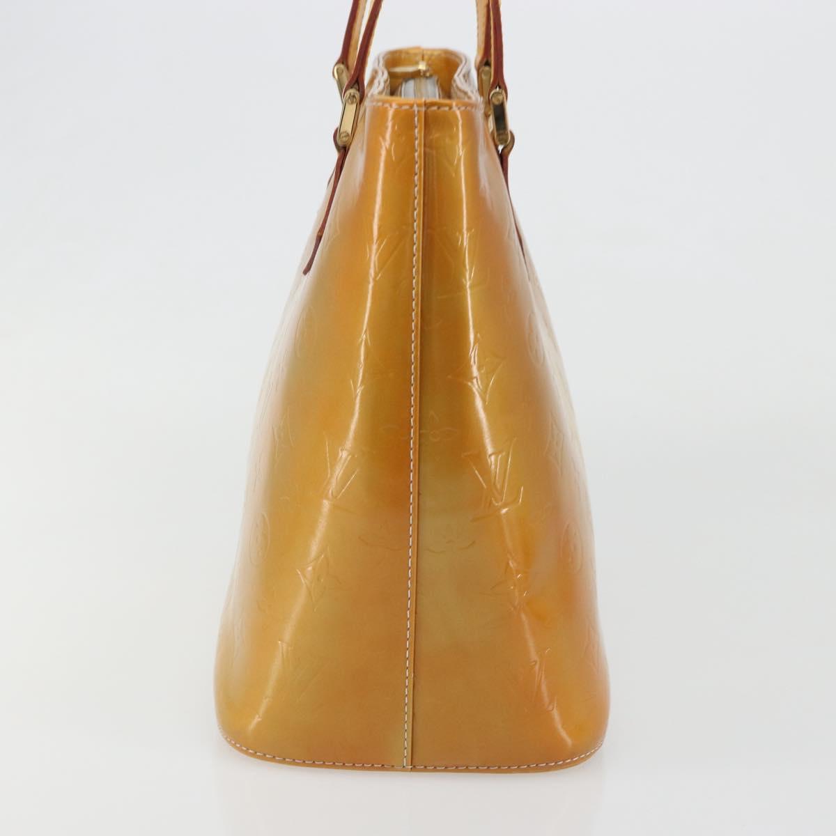 LOUIS VUITTON Monogram Vernis Houston Hand Bag Gris M91053 LV Auth BA13583