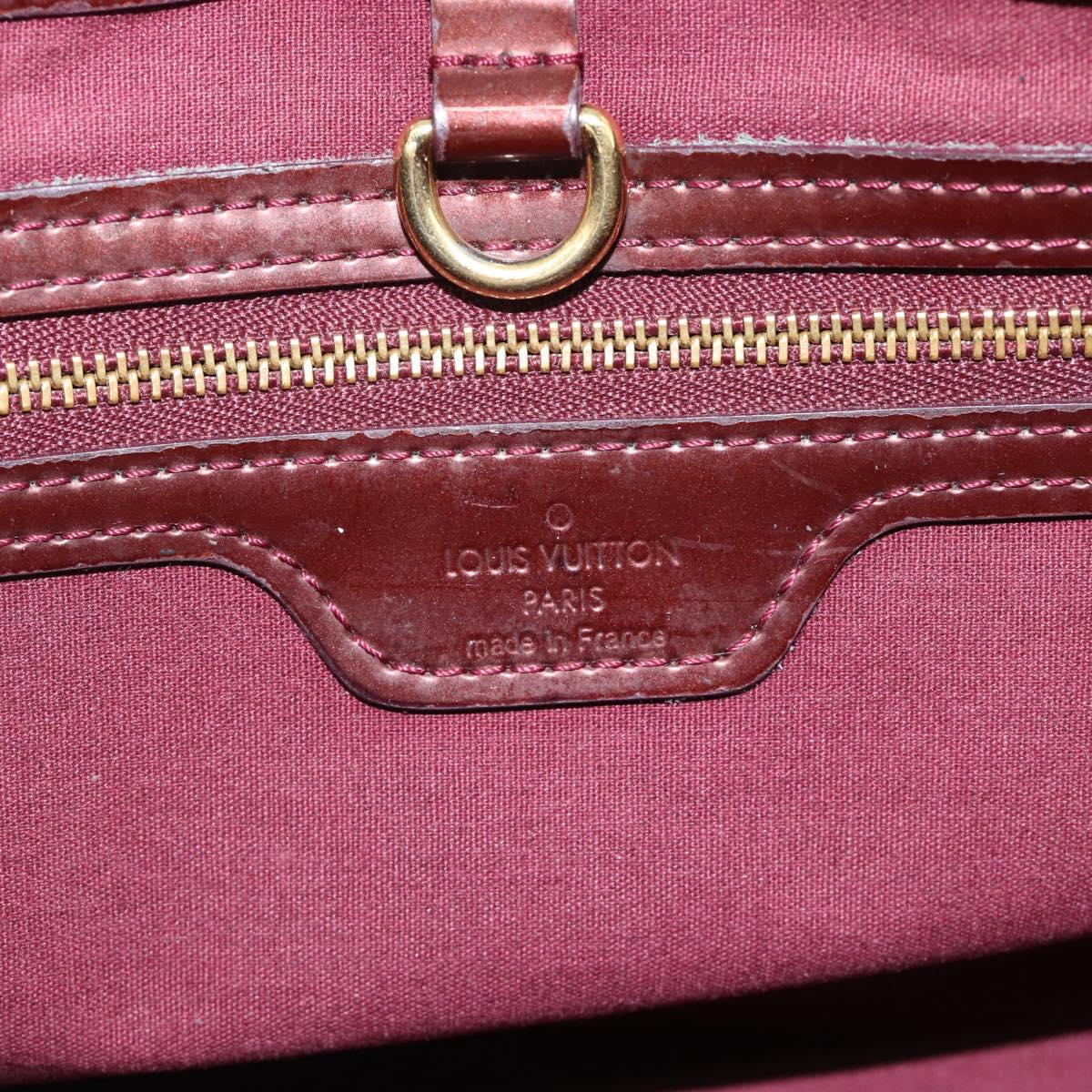 LOUIS VUITTON Monogram Vernis Wilshire PM Hand Bag Amarante M93641 Auth BA13584