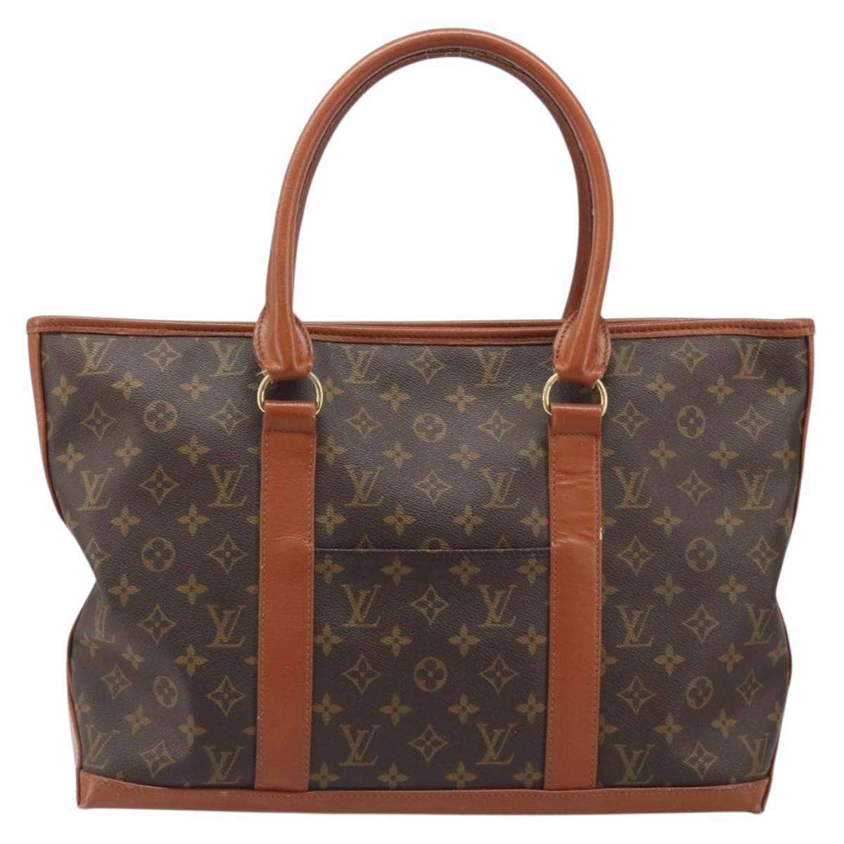 LOUIS VUITTON Monogram Sac Weekend PM Hand Bag M42425 LV Auth BA13585