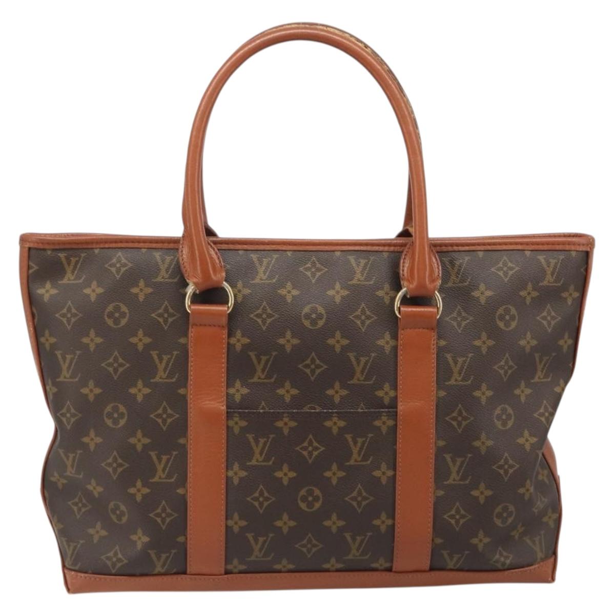 LOUIS VUITTON Monogram Sac Weekend PM Hand Bag M42425 LV Auth BA13585