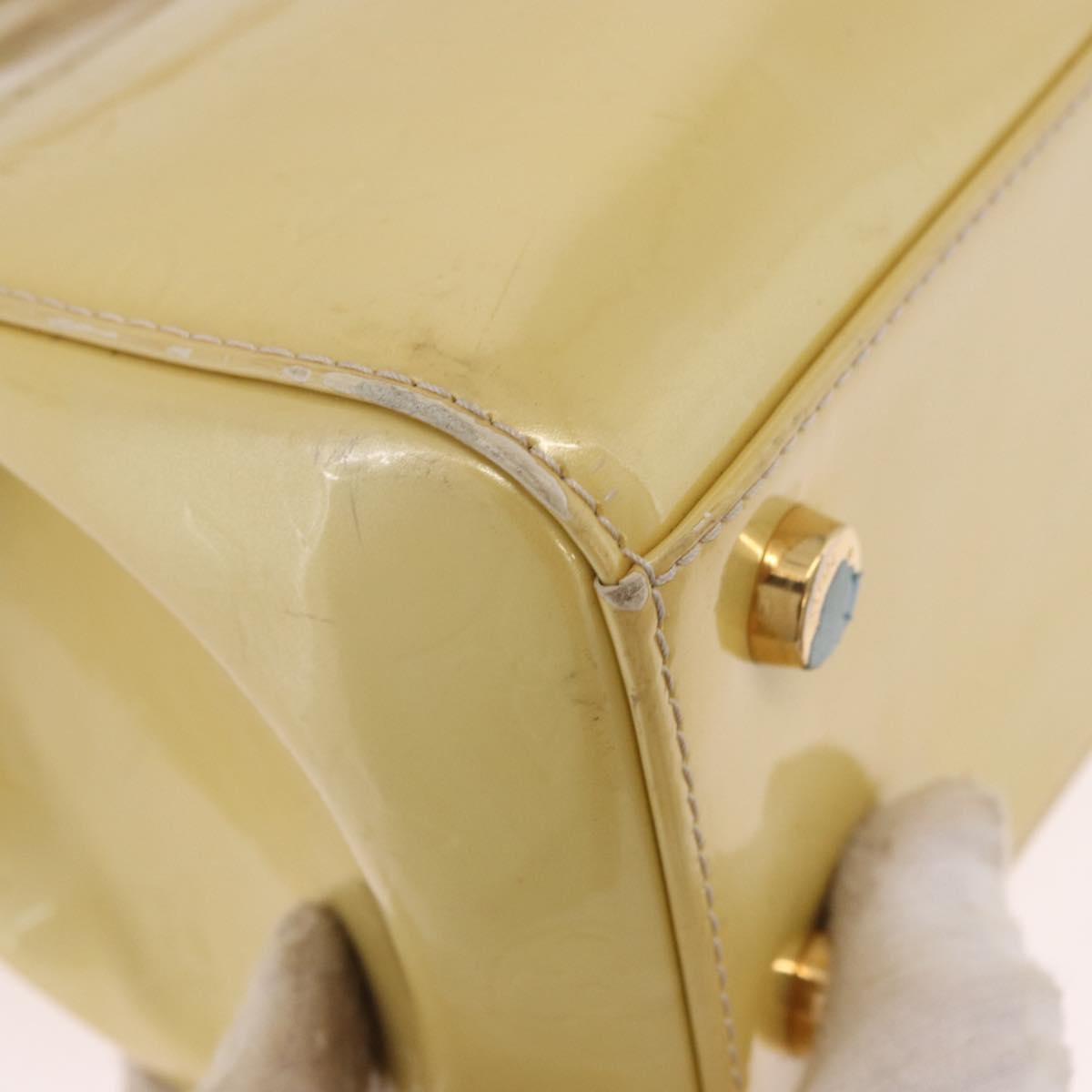 LOUIS VUITTON Monogram Vernis Blair MM Hand Bag 2way Perle LV Auth BA13598