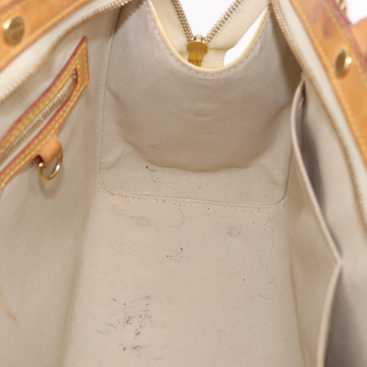LOUIS VUITTON Monogram Vernis Blair MM Hand Bag 2way Perle LV Auth BA13598