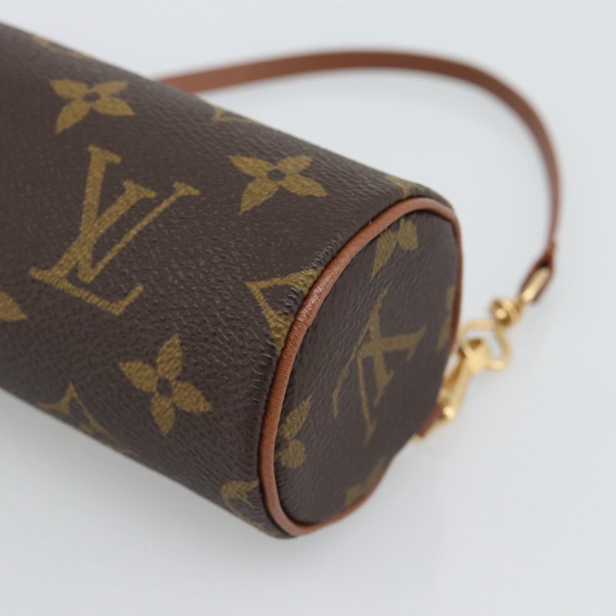 LOUIS VUITTON Monogram Papillon Pouch LV Auth BA13600V