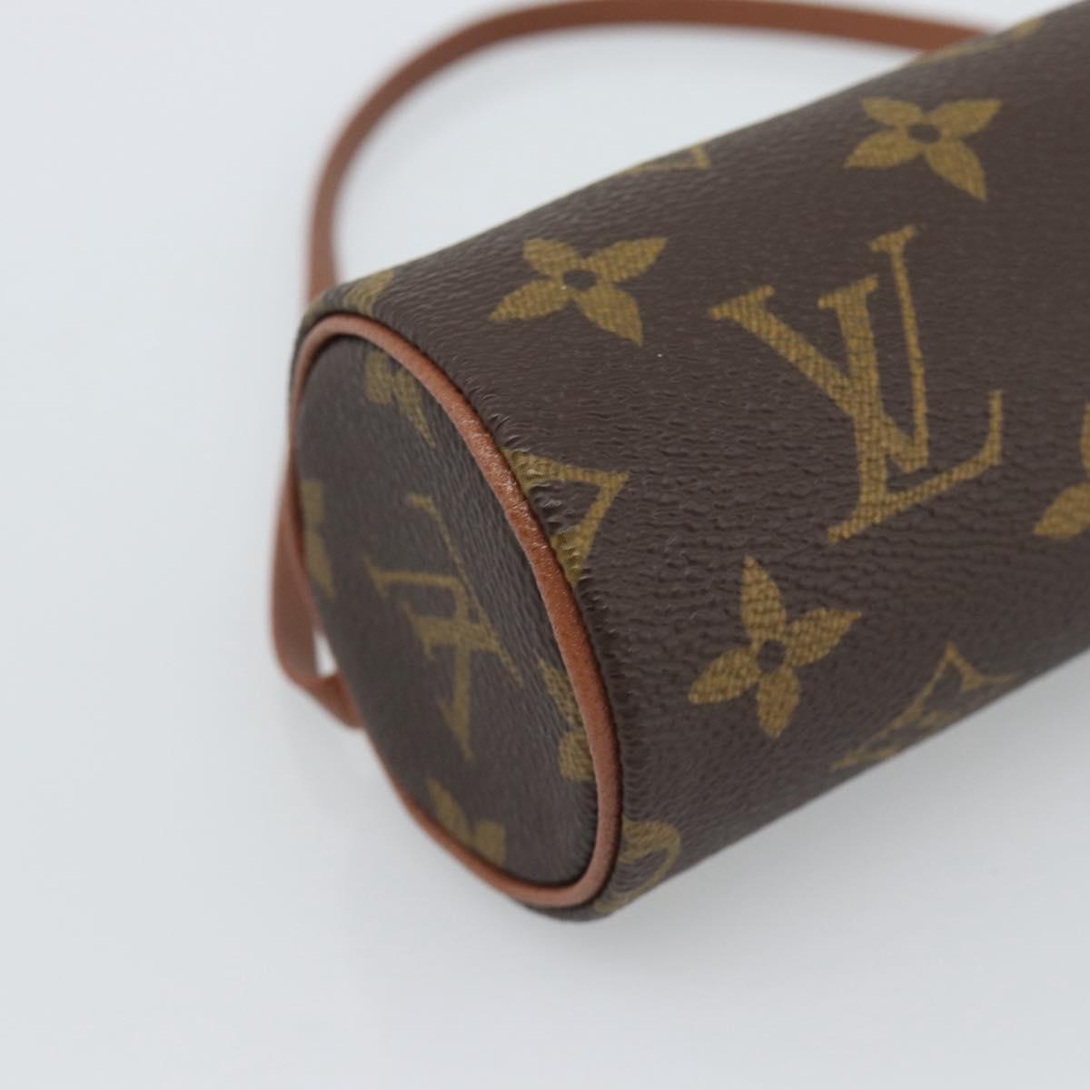 LOUIS VUITTON Monogram Papillon Pouch LV Auth BA13600V