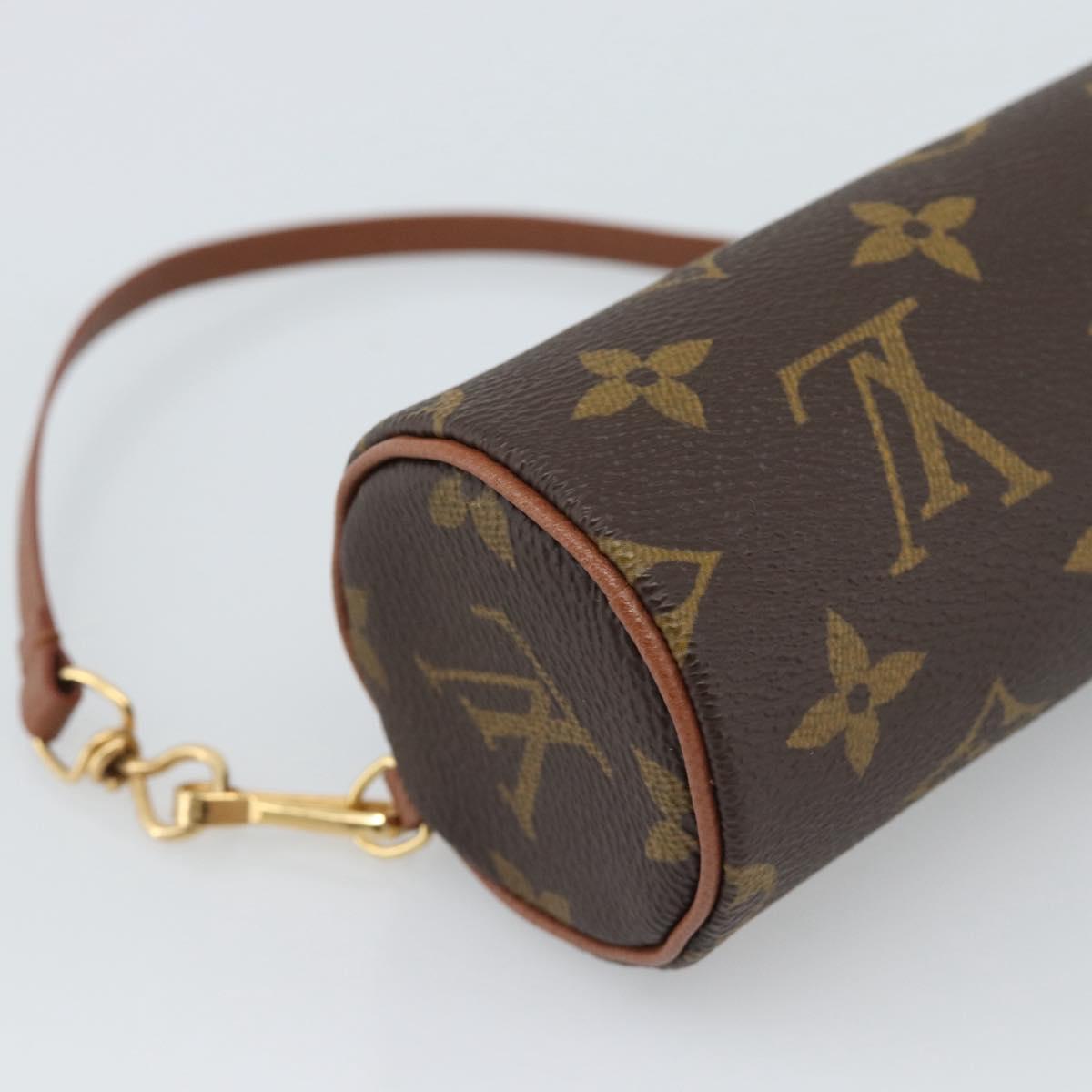 LOUIS VUITTON Monogram Papillon Pouch LV Auth BA13600V