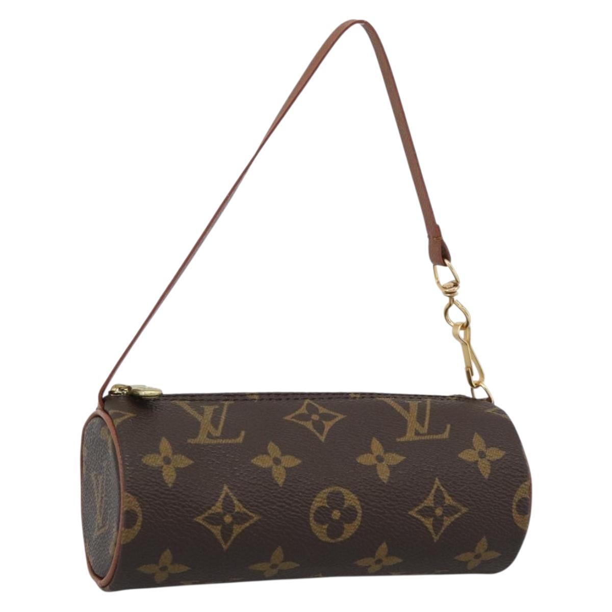 LOUIS VUITTON Monogram Papillon Pouch LV Auth BA13600V