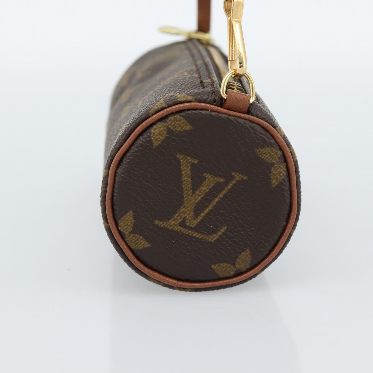 LOUIS VUITTON Monogram Papillon Pouch LV Auth BA13600V