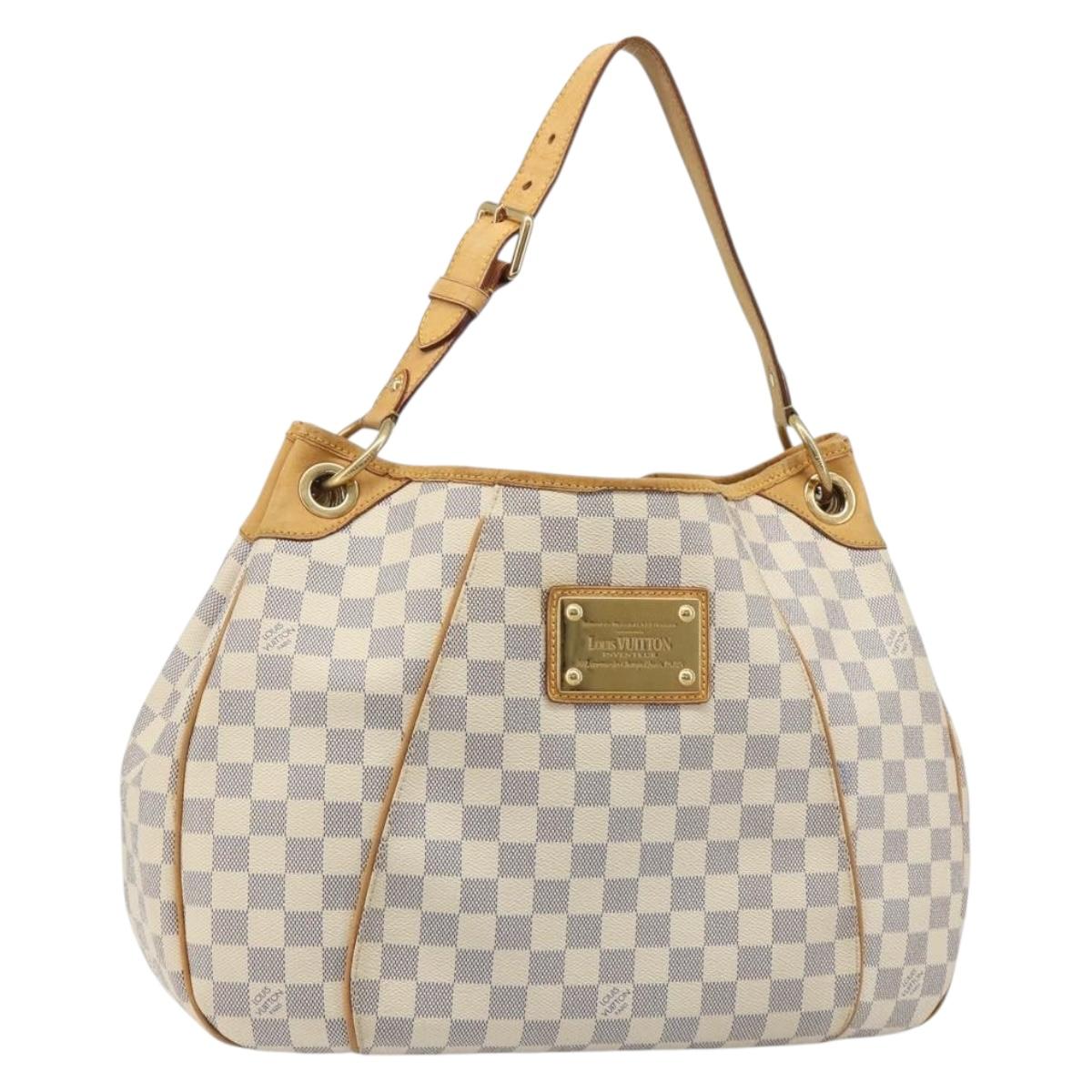 LOUIS VUITTON Damier Azur Galliera PM Shoulder Bag N55215 LV Auth BA13610