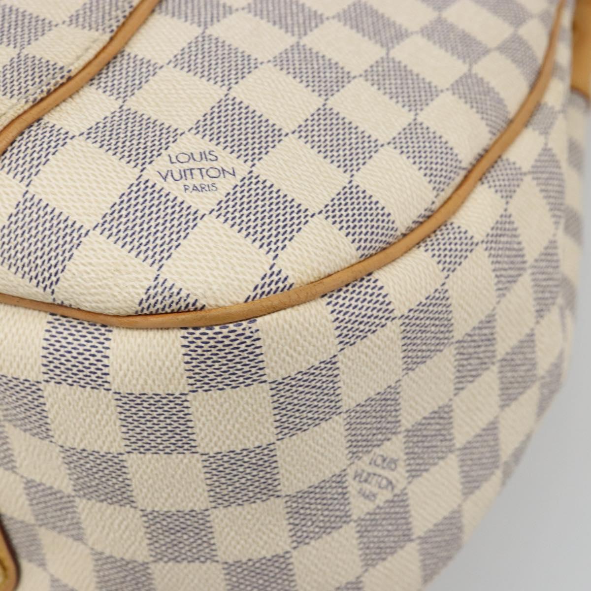 LOUIS VUITTON Damier Azur Galliera PM Shoulder Bag N55215 LV Auth BA13610