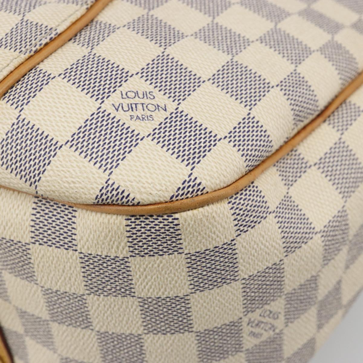 LOUIS VUITTON Damier Azur Galliera PM Shoulder Bag N55215 LV Auth BA13610