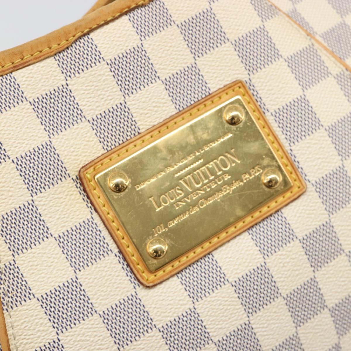 LOUIS VUITTON Damier Azur Galliera PM Shoulder Bag N55215 LV Auth BA13610