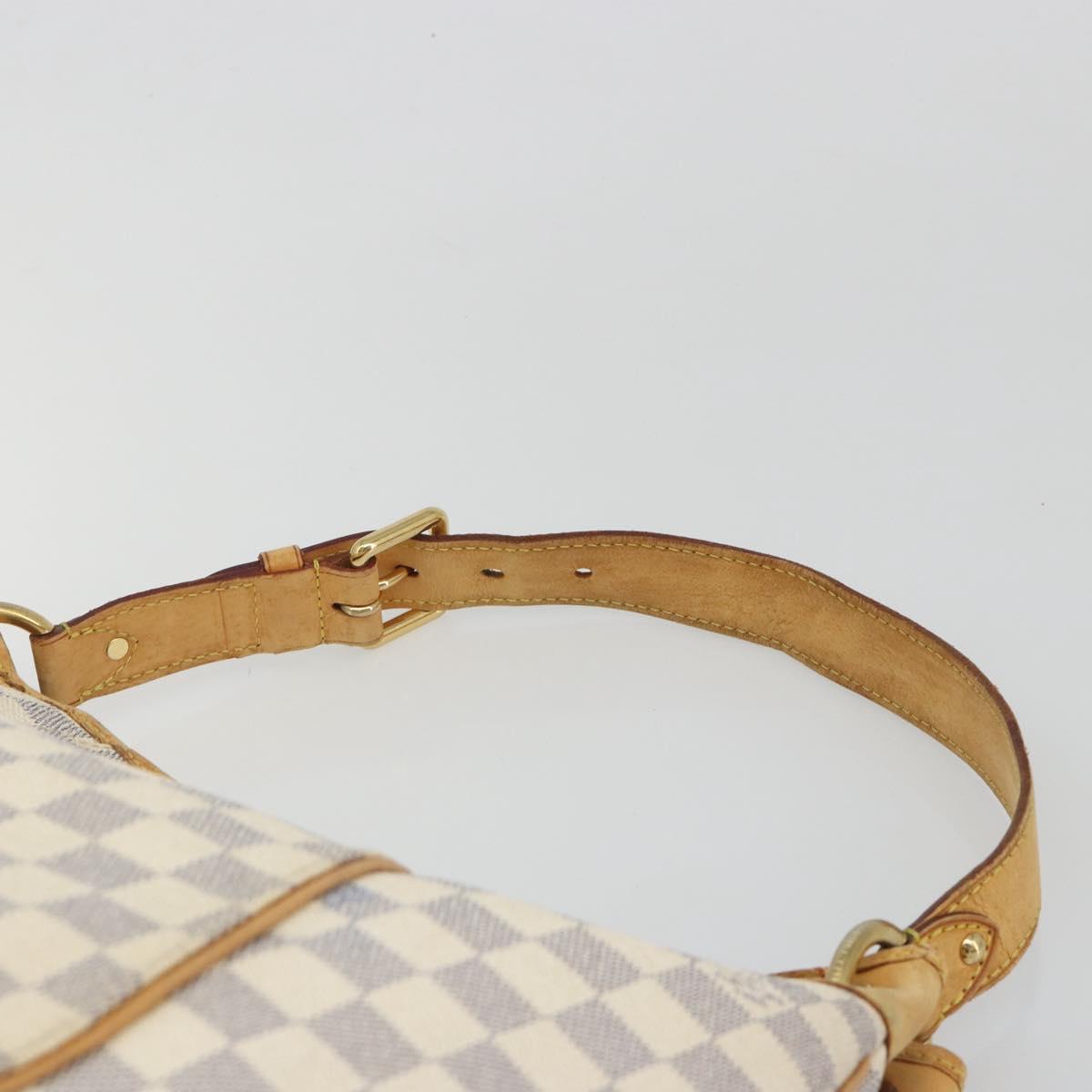 LOUIS VUITTON Damier Azur Galliera PM Shoulder Bag N55215 LV Auth BA13610