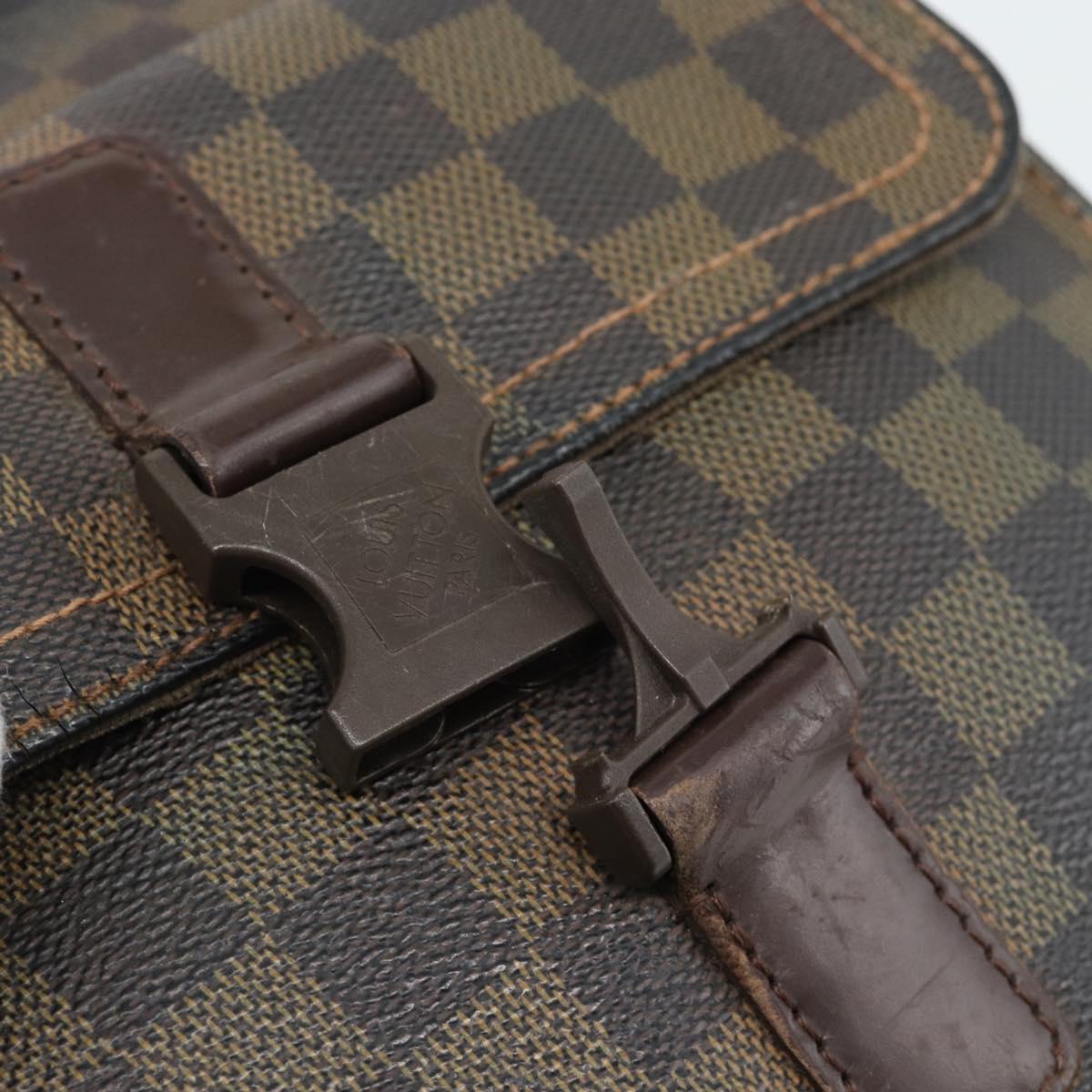 LOUIS VUITTON Damier Ebene Pochette Merwiel Shoulder Bag N51127 LV Auth BA13611