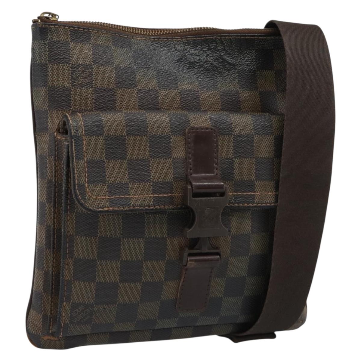 LOUIS VUITTON Damier Ebene Pochette Merwiel Shoulder Bag N51127 LV Auth BA13611