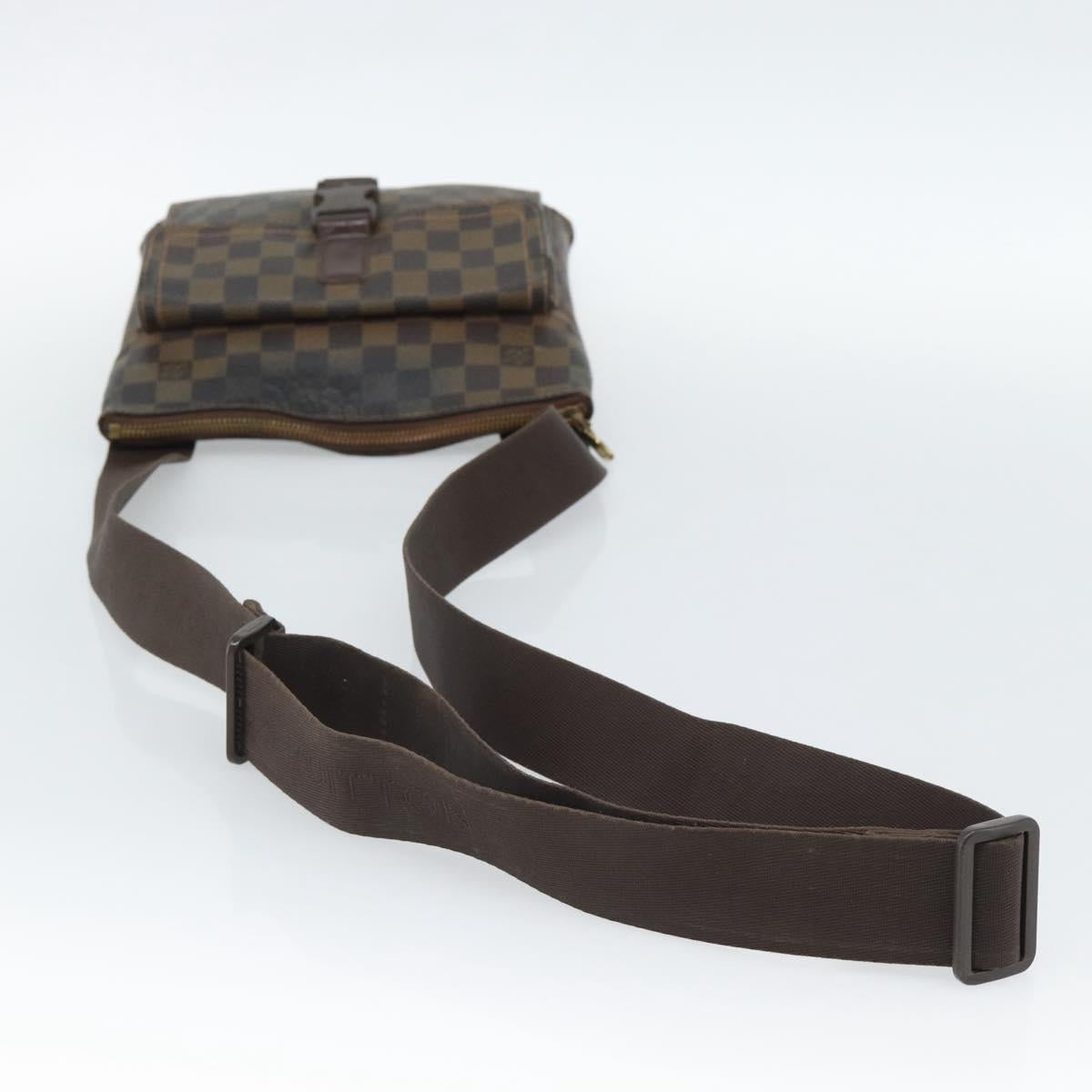 LOUIS VUITTON Damier Ebene Pochette Merwiel Shoulder Bag N51127 LV Auth BA13611