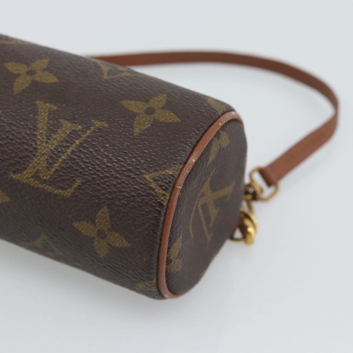 LOUIS VUITTON Monogram Papillon Pouch LV Auth BA13619
