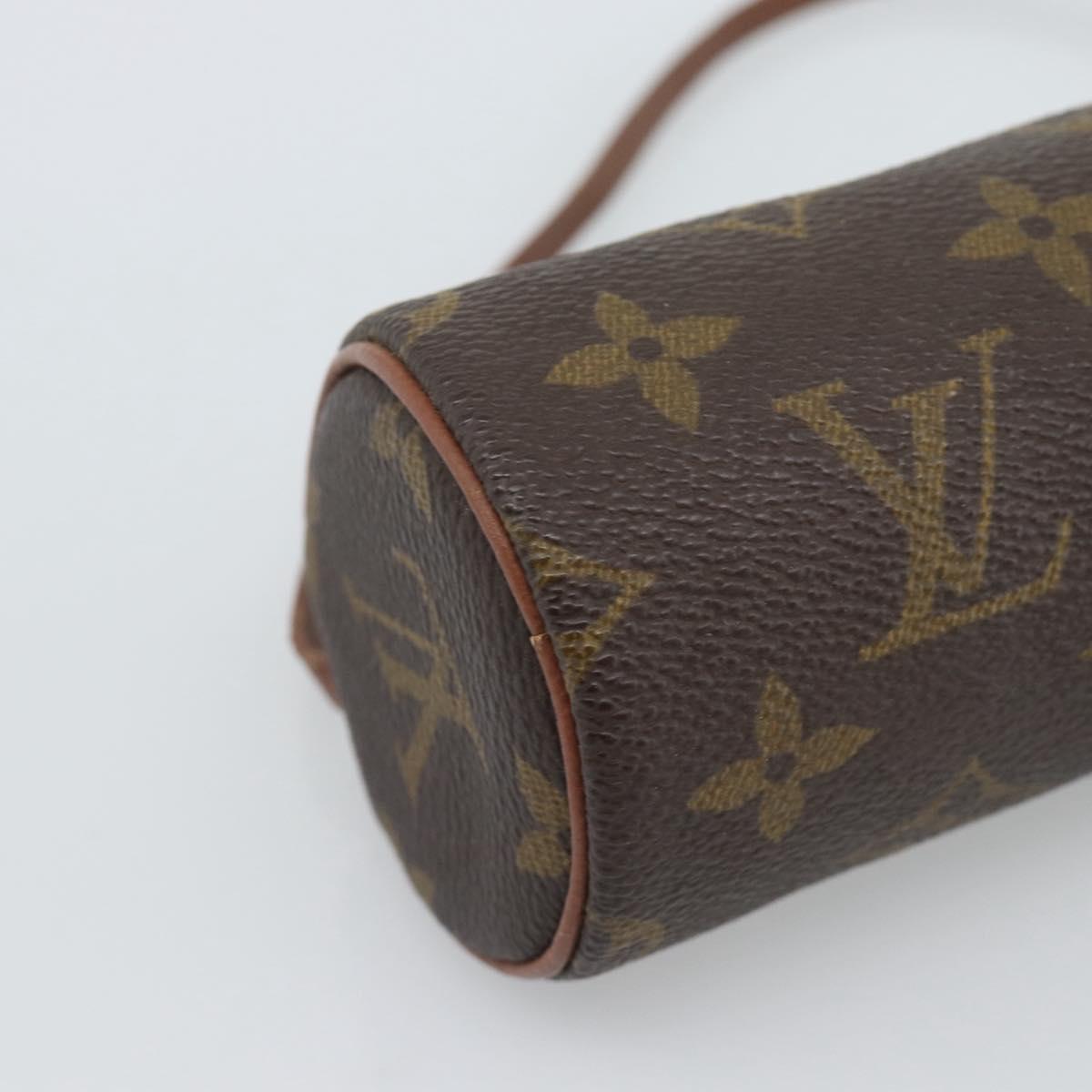 LOUIS VUITTON Monogram Papillon Pouch LV Auth BA13619