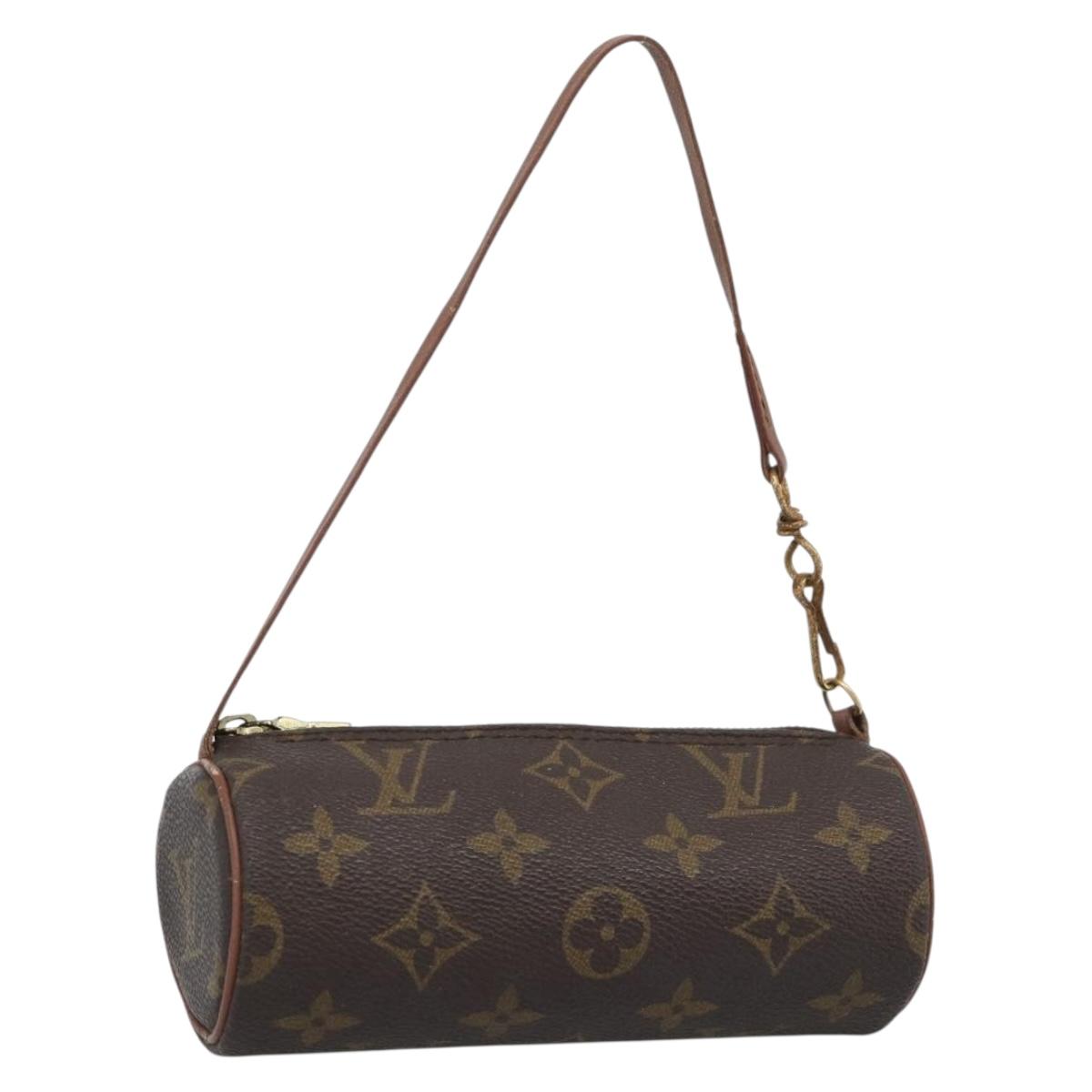 LOUIS VUITTON Monogram Papillon Pouch LV Auth BA13619